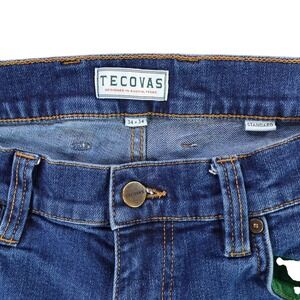 Tecovas Standard Jean Mens 34x34 Dark Blue Straight Leg Stretch Denim Pants